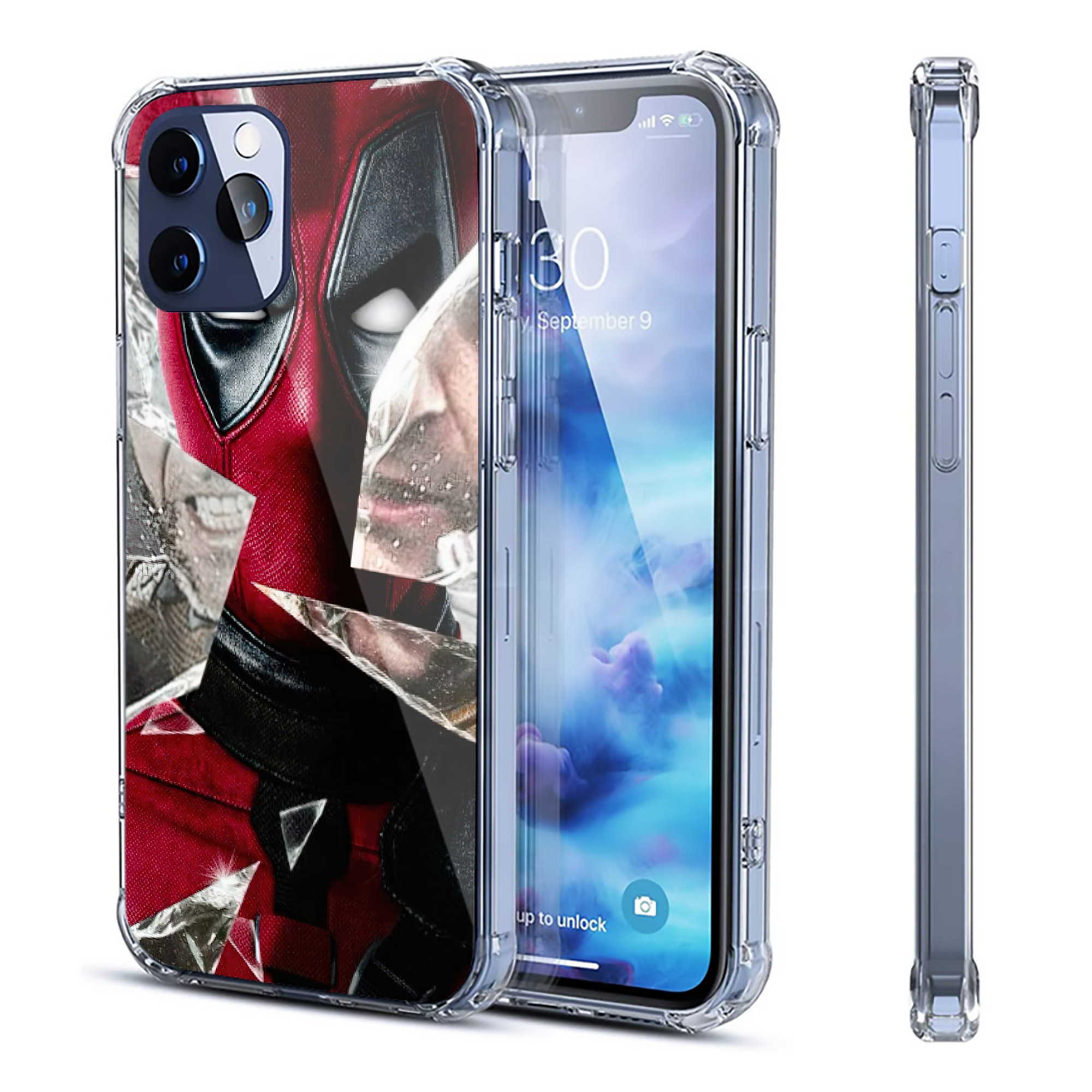 （画像用） Deadpool デッドプール 【iPhone 12シリーズ対応】透明スマホケース（クリアソフトケース）